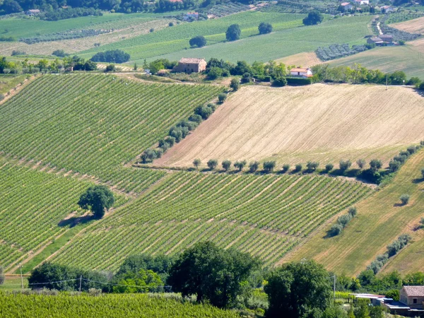 Antenn panorama i abruzzo, Italien — Stockfoto