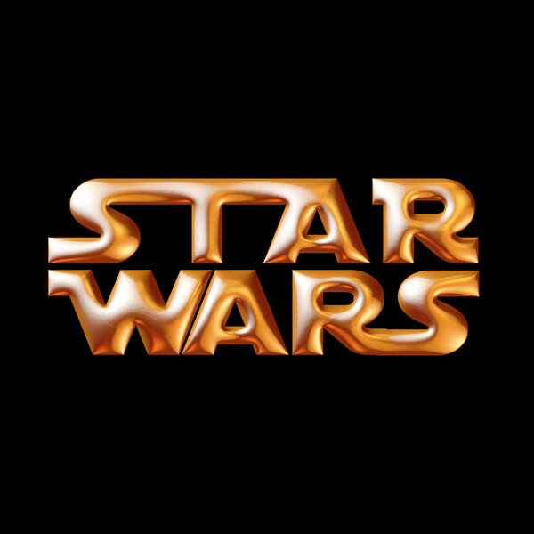 Star Wars logo Stock Photo