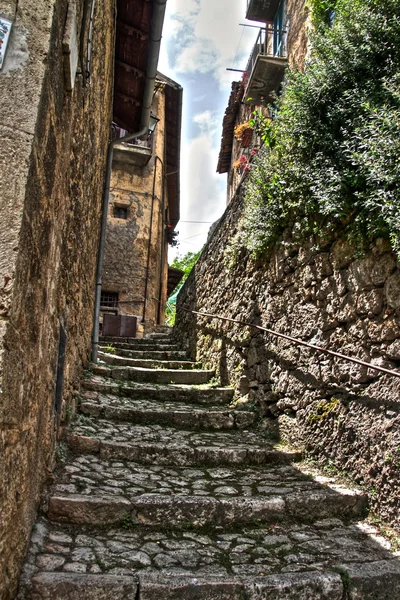 Eski ortaçağ sokak — Stok fotoğraf