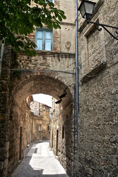 Gamla italienska byggnader i hdr - fisheye-objektiv Foto. — Stockfoto