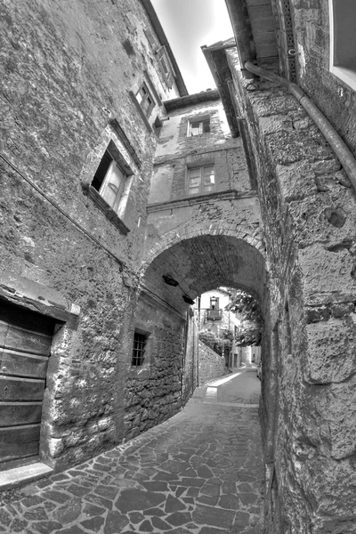 Hdr - 魚眼レンズ写真でそのイタリアの古い建物. — ストック写真