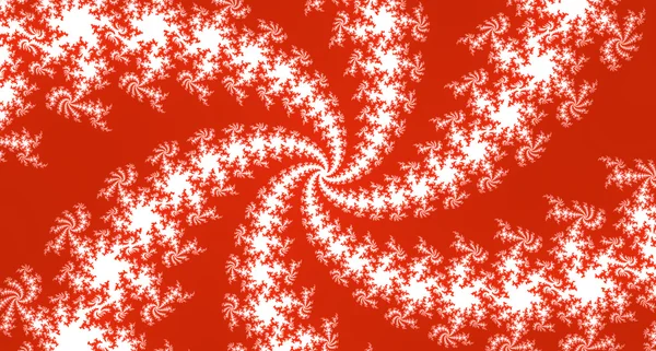 Красно-белый фрактальный абстрактный фон — стоковое фото