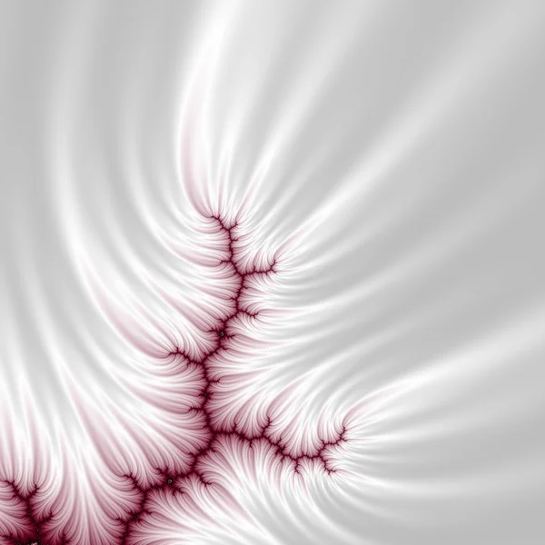 Fond abstrait fractal blanc et rouge — Photo