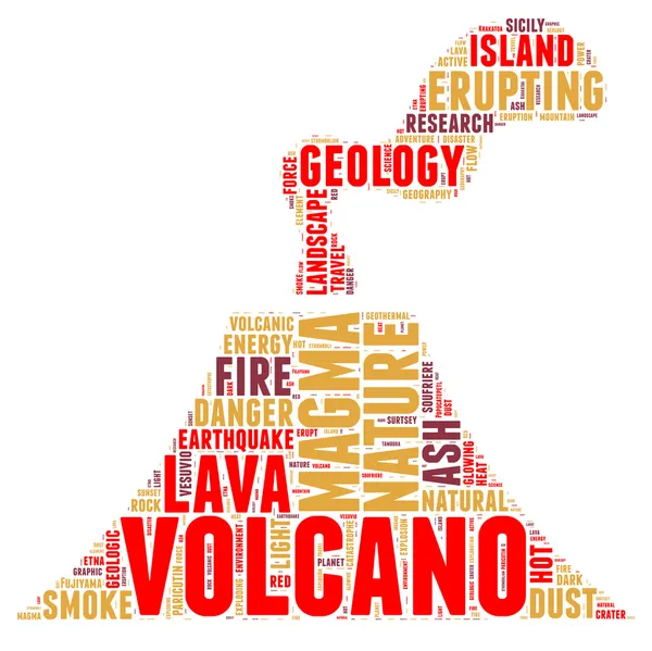 Вулкано-пиктограмма — стоковый вектор