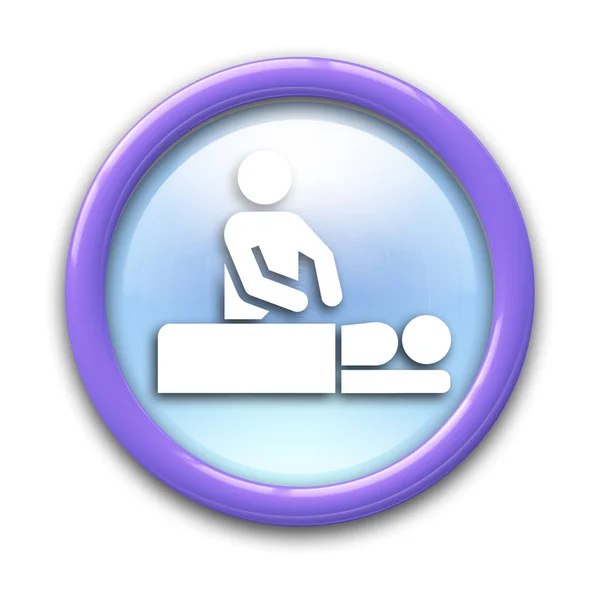 SPA pictogram 3d icon button — Stock Photo, Image