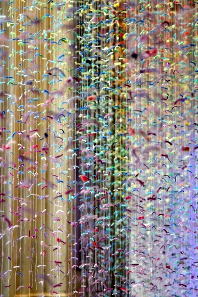 Vidya Gastaldon installation Escalator Rainbow Rain — Stock Photo, Image