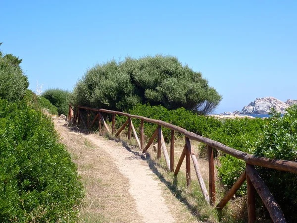 Den klippiga stranden i capo testa, gallura, Sardinien, Italien — Stockfoto