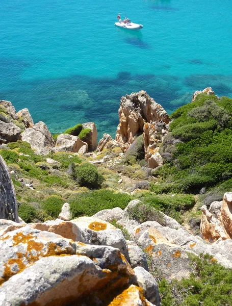 Rochers et mer dans l'archipel de La Maddalena, île Spargi, Sardaigne — Photo