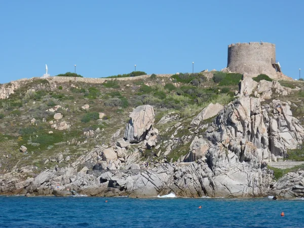 Santa teresa di gallura, Sardinië: de aragonese toren — Stockfoto