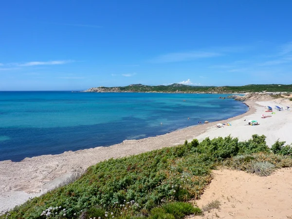 Güzel plaj rena majori, Sardunya, İtalya, costa paradiso (Kuzey Sardunya) — Stok fotoğraf