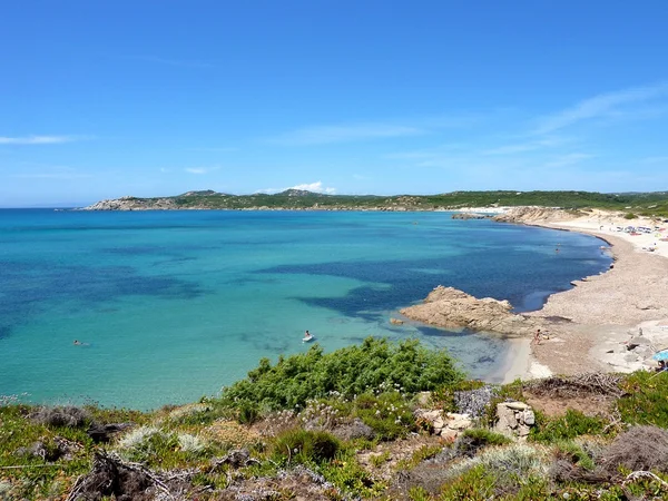 Gyönyörű strand a costa paradiso (Észak-Szardínia rena majori, Szardínia, Olaszország) — Stock Fotó