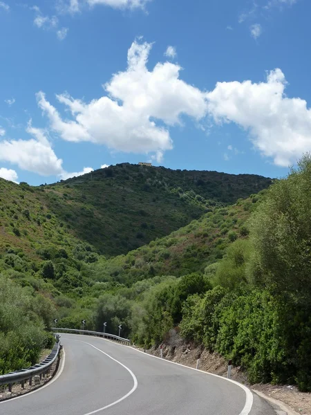 Road through a mediterranean landscape — Stock Photo, Image