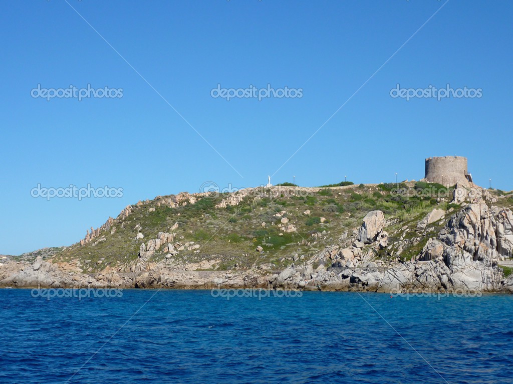 Santa Teresa di Gallura, Sardinia the Aragonese tower — Stock Photo
