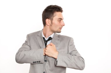 yakışıklı genç beyaz iş adamı