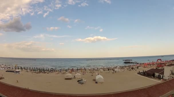 Vista aérea de una playa — Vídeos de Stock