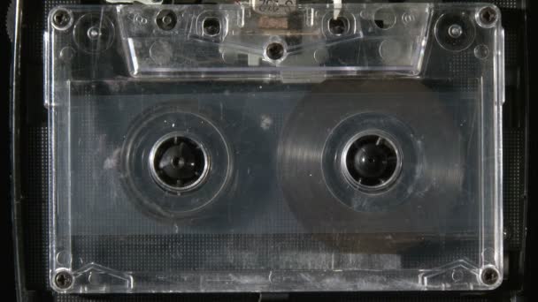 Wiedergabe von Audiokassetten — Stockvideo