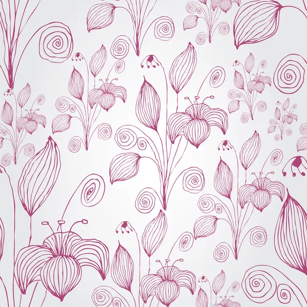 Fundo floral sem costura — Vetor de Stock