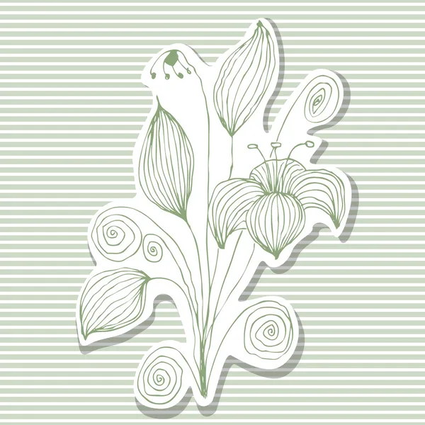 Bloemen achtergrond — Stockvector