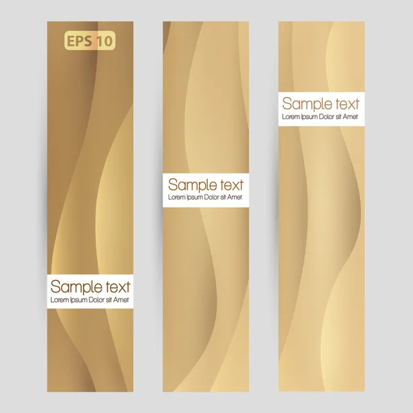 Vector sand banner set — Stock Vector