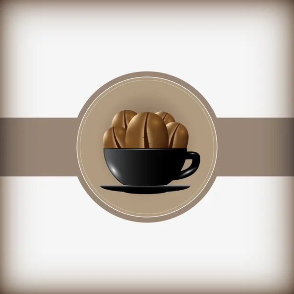 Ilustración de diseño temático de café — Vector de stock