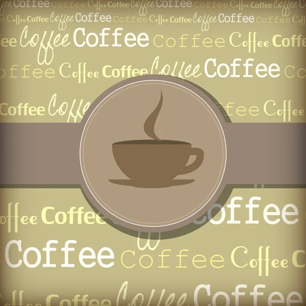 Coffee themed design illustration — Stock Vector