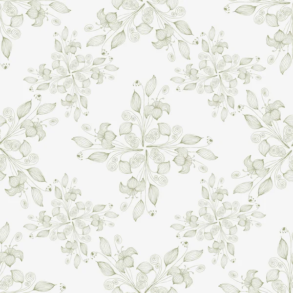 Fond floral sans couture — Image vectorielle