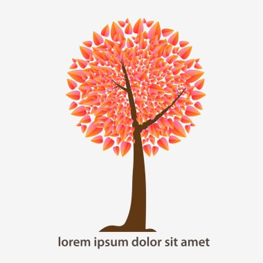 soyut sonbahar ağacı