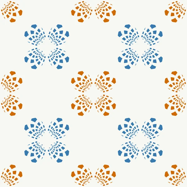 Fond abstrait sans couture en forme de fleur — Image vectorielle
