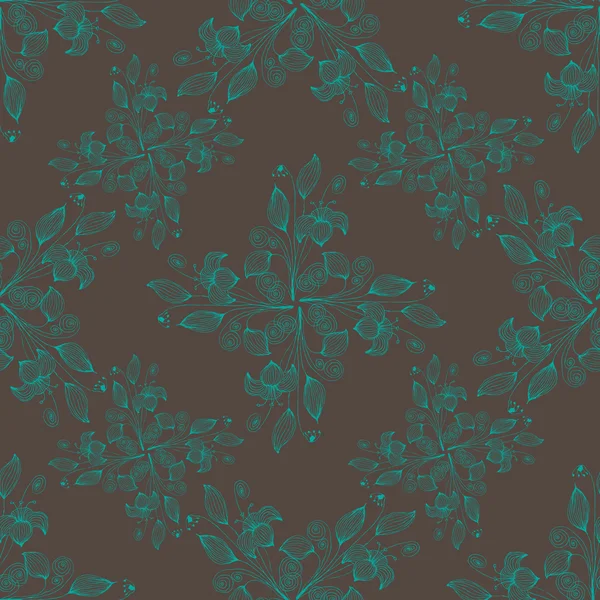 Fond floral sans couture — Image vectorielle