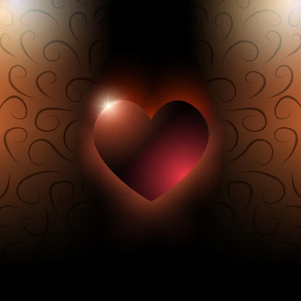 Illustration vectorielle du coeur de Saint Valentin — Image vectorielle