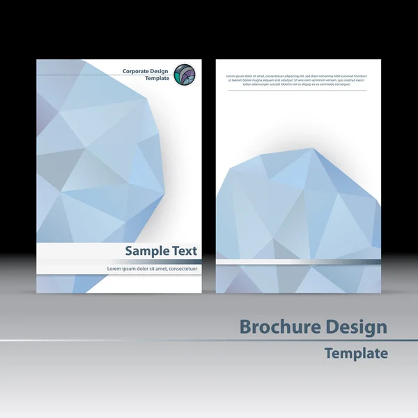Vectorillustratie abstracte brochure sjabloon — Stockvector