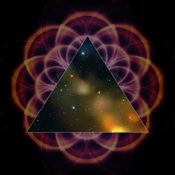 Illustration de l'espace encadré triangle vectoriel — Image vectorielle