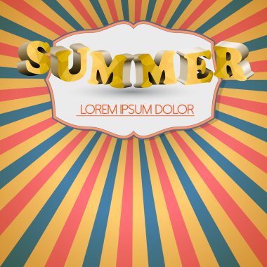 vektör yaz metin antika arka plan