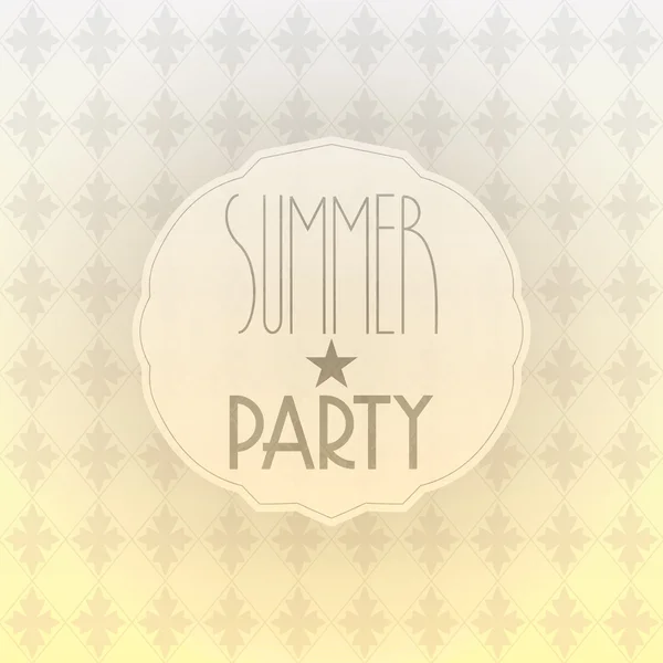 Векторная элегантная летняя вечеринка — стоковый вектор