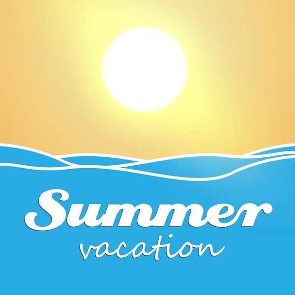 Vector zomer vakantie achtergrond — Stockvector