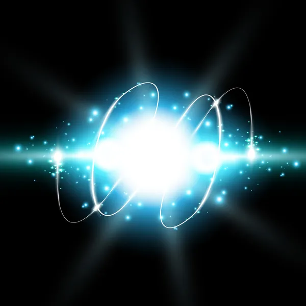 Διάνυσμα φόντο λαμπερό φως φωτοβολίδα — Διανυσματικό Αρχείο