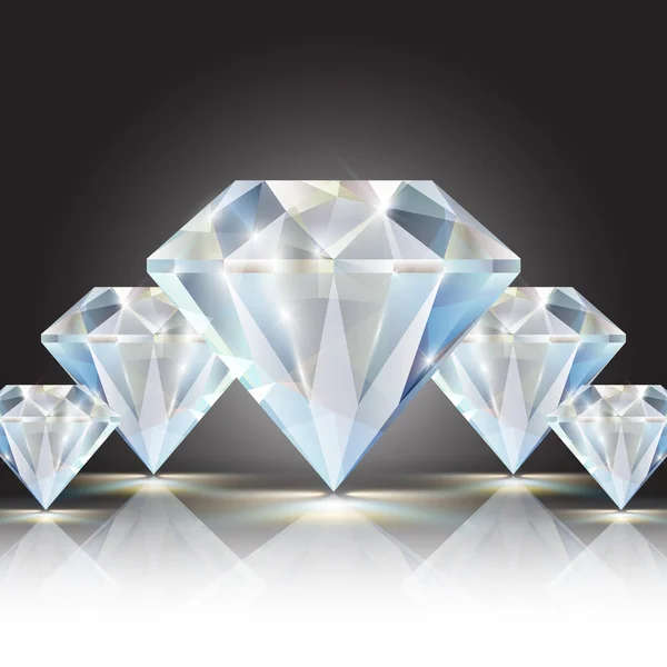 Векторные блестящие бриллианты — стоковый вектор