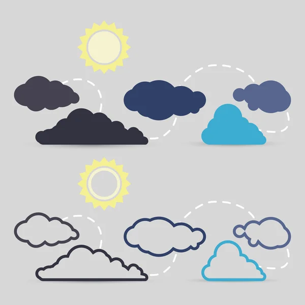 Vector cloud concept — Stock Vector