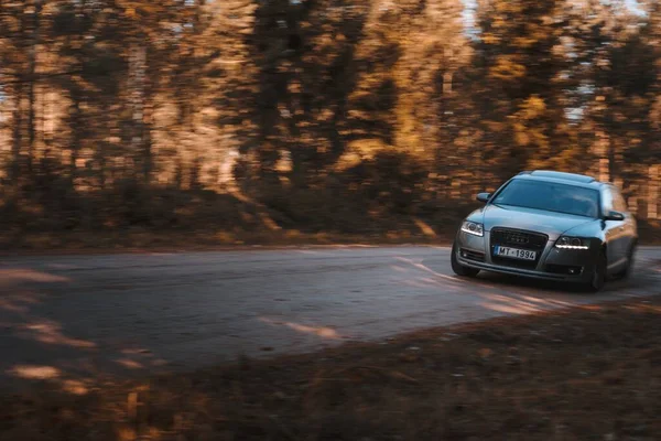 Riga Letonia Octubre 2021 Vista Frontal Del Audi Tdi Quattro —  Fotos de Stock