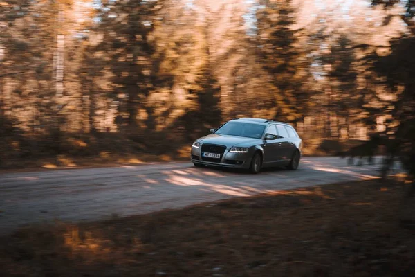 Riga Lotyšsko Října 2021 Pohled Zepředu Audi Tdi Quattro Slunném — Stock fotografie