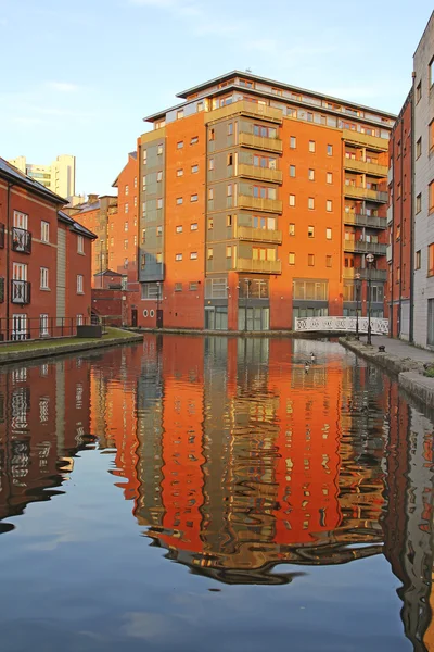 Bostadshus, nya islington, manchester, Storbritannien — Stockfoto