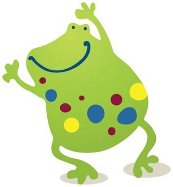 Dancing frog clipart
