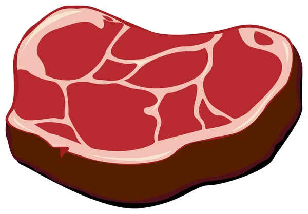 Un délicieux steak — Image vectorielle