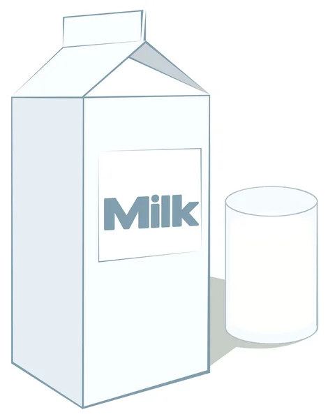 karton-tuğla ve bir bardak süt
