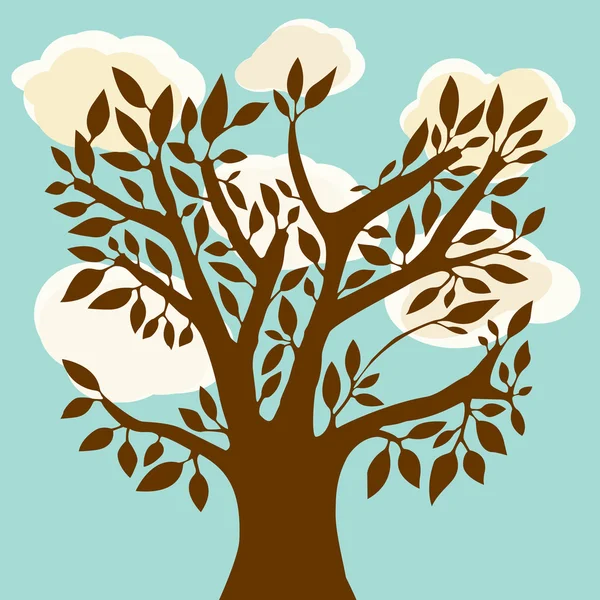 Δέντρο φόντο — Διανυσματικό Αρχείο