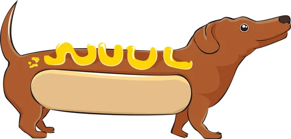 Perrito caliente — Vector de stock