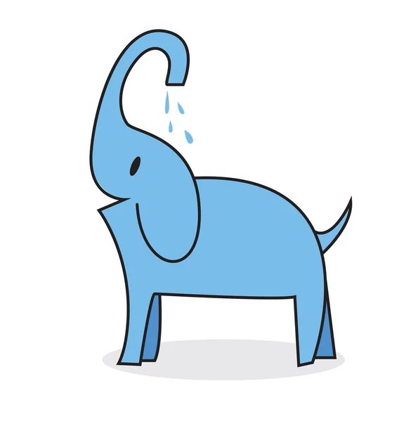 Éléphant mignon — Image vectorielle