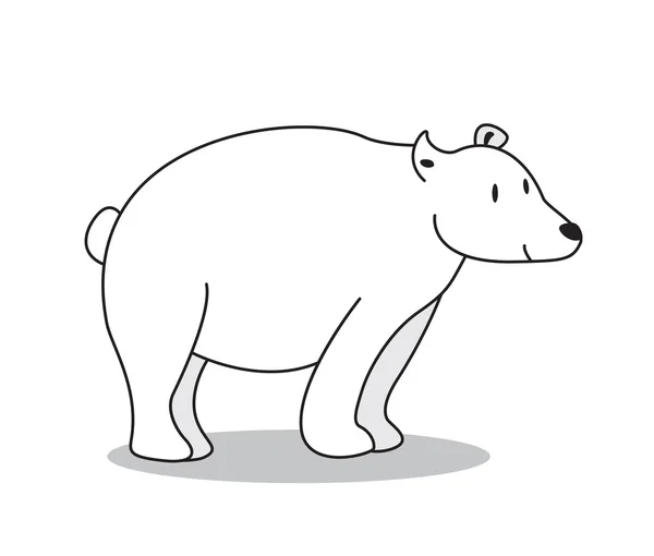 Urso polar — Vetor de Stock