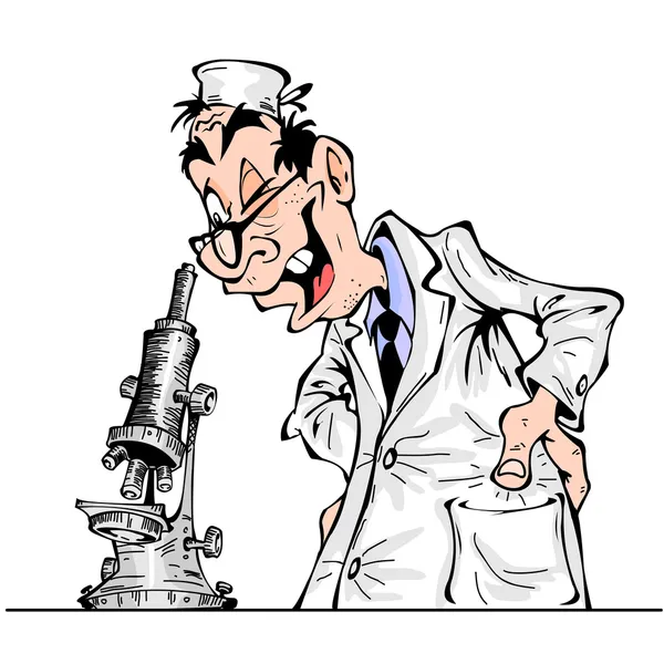 neşeli çizgi film bilim adamı