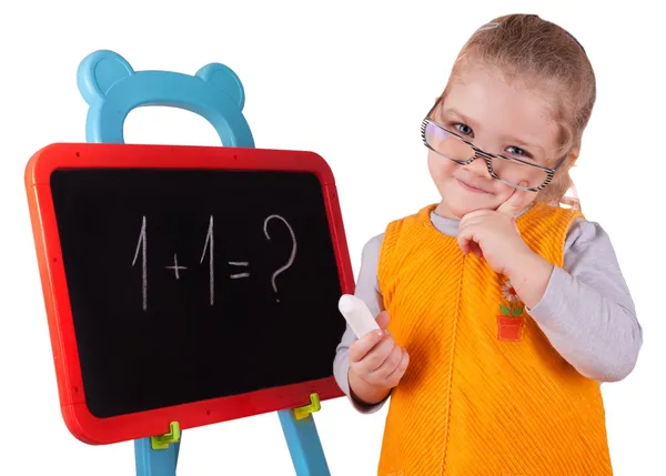 Girl in glasses Royalty Free Stock Photos